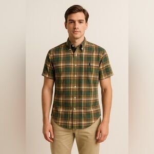 Ralph Lauren Plaid Button-Up Shirt L